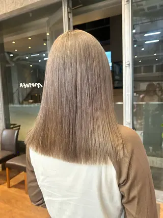 カラー 🤍垢抜け♡透明感 カラーmoeka🤍のヘアスタイル