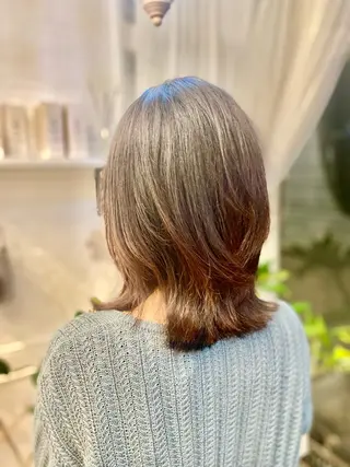 ミディアム 内田 隆也のヘアスタイル