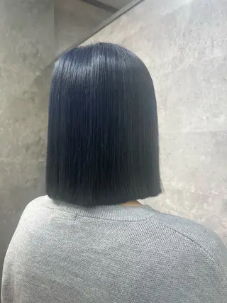 ミディアム カラー 紫音 cutwells郡山のヘアスタイル