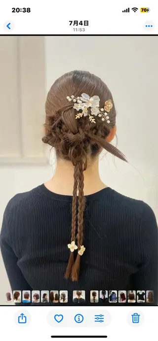 ヘアアレンジ ボブ/艶髪 soleilrukaのヘアスタイル