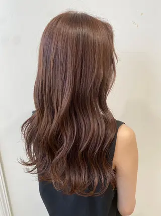ロング カラー ヘアアレンジ 💠艶髪うるうる🫧 髪質改善ストレートのヘアスタイル