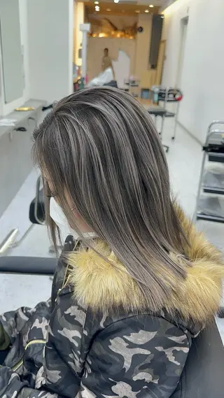 ミディアム カラー ヘアアレンジ 久米 治仁のヘアスタイル
