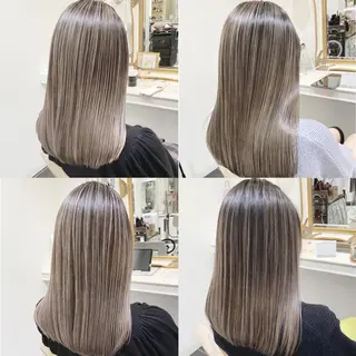 セミロング カラー ＡＳＨ大宮/ブリーチ 髪質改善/カラーのヘアスタイル