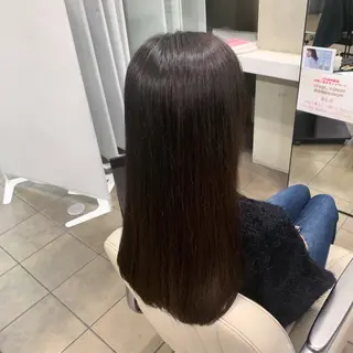 ロング カラー 地毛風ストレート/ 髪質改善/榎本流行のヘアスタイル
