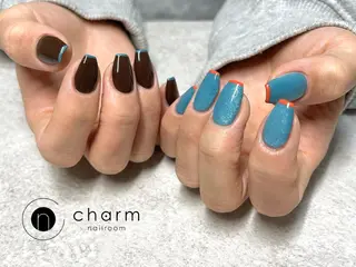 ネイル ネイルルーム チャームのネイルデザイン