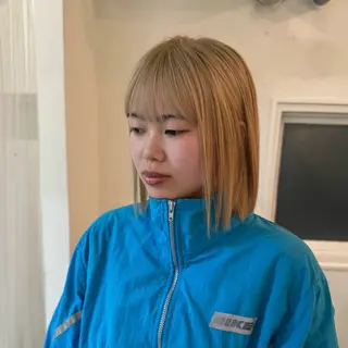 ミディアム カラー 清水愛果/似合わせ カット/透明感カラーのヘアスタイル