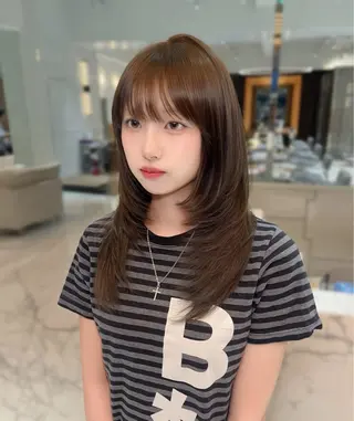 セミロング haruna .のヘアスタイル