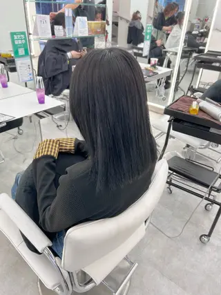 ロング カラー はるか/透明感暗髪 /ヘアアレンジ🤍のヘアスタイル