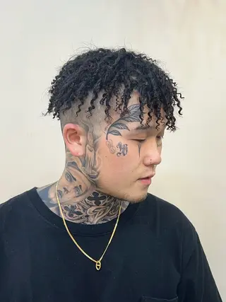 パーマ コーンロウ／ドレッド 浅賀晟弥のヘアスタイル