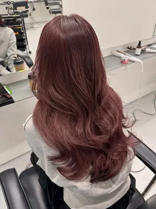 ロング 縮毛/パーマ/カラー LUVISM佐藤里咲のヘアスタイル