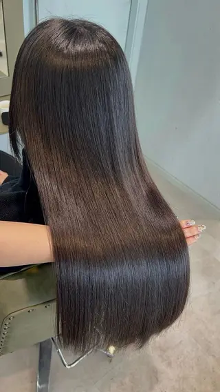 セミロング Una並木坂  透明感カラー＆髪質改善＆韓国ヘア所属・松本 凜那のヘアスタイル