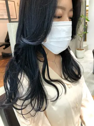 セミロング カラー 🌈外国風ハイライト こうたろうのヘアスタイル