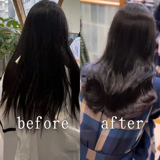 セミロング HACHI美容室 韓国ヘア　AKARIのヘアスタイル