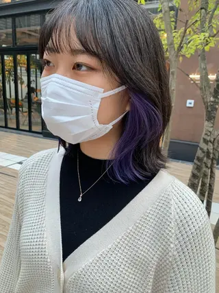 ショート カラー ヘアアレンジ yuka .のヘアスタイル