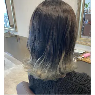 ミディアム カラー 坂井田 浩樹のヘアスタイル