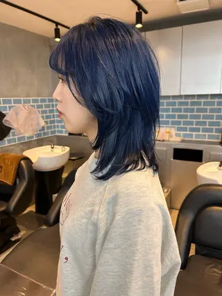 ミディアム カラー 似合わせカット✂︎ りょお🫧のヘアスタイル
