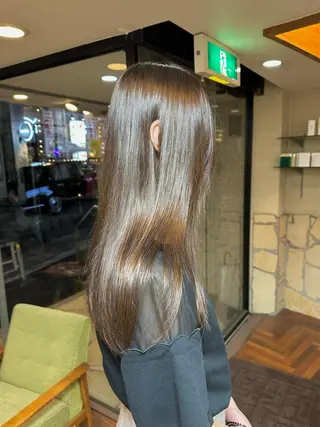 セミロング カラー 矢野 晃平のヘアスタイル