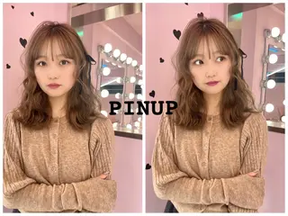 ミディアム カラー moana surfriderのヘアスタイル