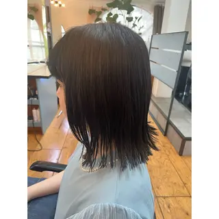 ミディアム カラー Lagom なかだのヘアスタイル