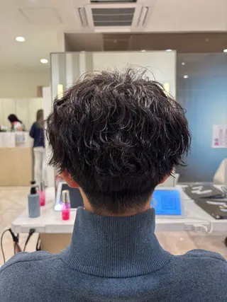 パーマ メンズ 🌼丸みボブ🌼 ショート　柏木結太のヘアスタイル