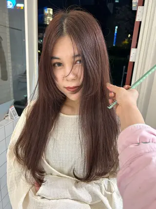 ロング Koto🌿 ブリーチなしカラーのヘアスタイル
