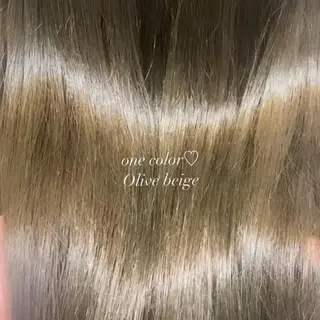 ロング カラー ヘアアレンジ 新宿⌇韓国風ヘア ⌇透明感カラーのヘアスタイル
