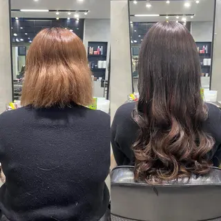 ロング カラー ヘアアレンジ LAVENDIA 初音のヘアスタイル