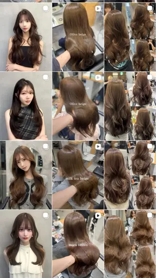 ロング カラー 宮本 優のヘアスタイル