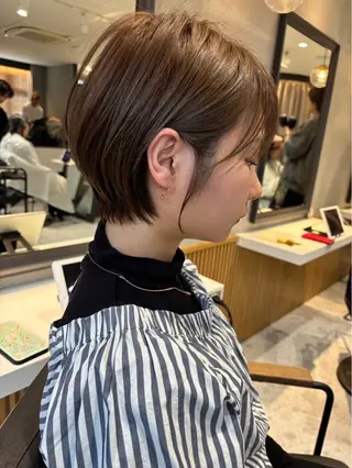 ショート 🌟透明感カラー× 小顔カット いっせいのヘアスタイル