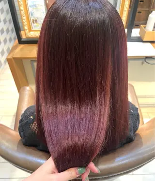 ミディアム カラー 古屋 澪 艶髪カラー✨のヘアスタイル