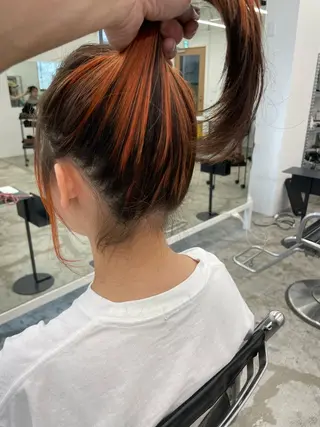 ミディアム カラー 渡邉 琢也のヘアスタイル