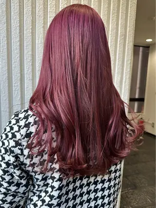 ロング カラー レイヤーカット☆顔ま わりカット＊田村りおのヘアスタイル