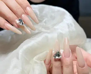 ネイル By moonネイル 🌷ワンホン/韓国風のネイルデザイン