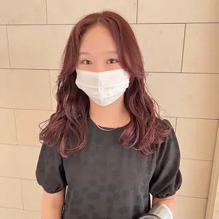 ロング パーマ フルガキ ハルカ天神美容室のヘアスタイル