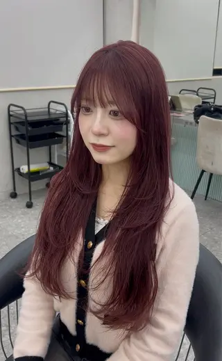 ロング あ い か 🎀 レイヤーカットのヘアスタイル