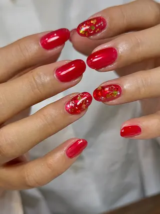 ネイル なんば堀江/育爪施術 ニュアンス✻Kaphのネイルデザイン