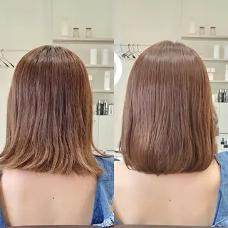 ミディアム EIGHT plum TOKIOリミテッドのヘアスタイル