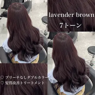 カラー 🤍ブリーチなし ブラウンhimi🤍のヘアスタイル