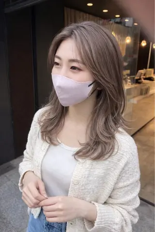 カラー 美髪矯正/髪質改善 /透明感ある艶カラーのヘアスタイル