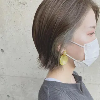 ミディアム カラー 日高 香織のヘアスタイル