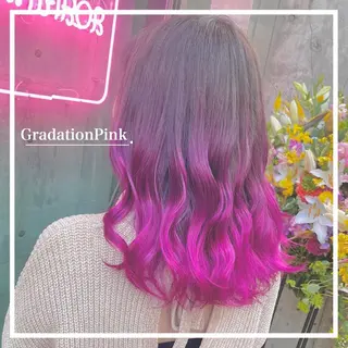 セミロング カラー ヘアアレンジ 💕ブリーチ/ヘアメ 🎀YUUKAのヘアスタイル