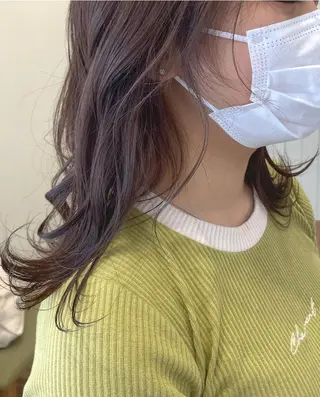 ミディアム カラー ayaka #パーマ#アレンジのヘアスタイル