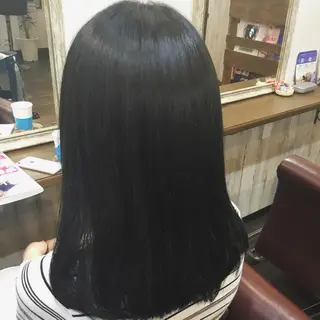 ミディアム カラー パーマ 金崎 新吾のヘアスタイル