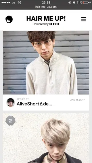 ショート カラー パーマ メンズ BellaDolce omotesando所属・SUZUKI KEISUKEのヘアスタイル