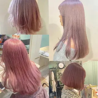 ミディアム カラー パーマ ヘアアレンジ メンズ キッズ ネイル マツエク・マツパ 🌈デザインヘア職人 Kaede🌈のヘアスタイル
