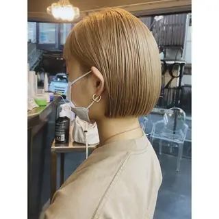 ショート カラー 大石 沙季のヘアスタイル