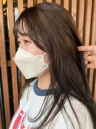 セミロング カラー 石井 大空のヘアスタイル