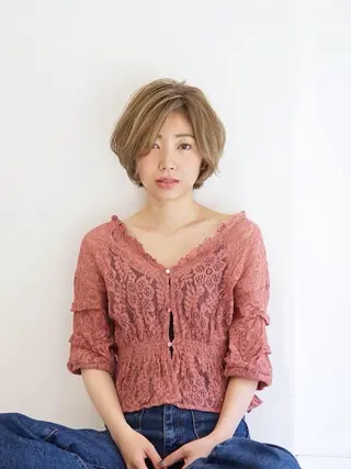 ショート 鈴木 絢奈のヘアスタイル