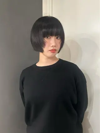 ショート えり 堀江/ボブ /レイヤー/艶髪のヘアスタイル