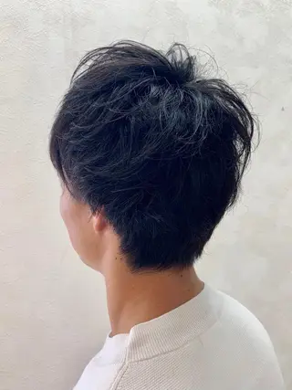 ショート ヘアアレンジ メンズ 加藤 遥花のヘアスタイル